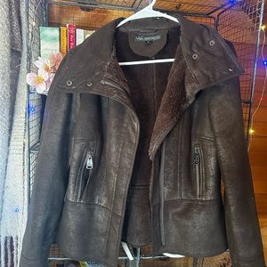 Faux Fur lined Moto Jacket
